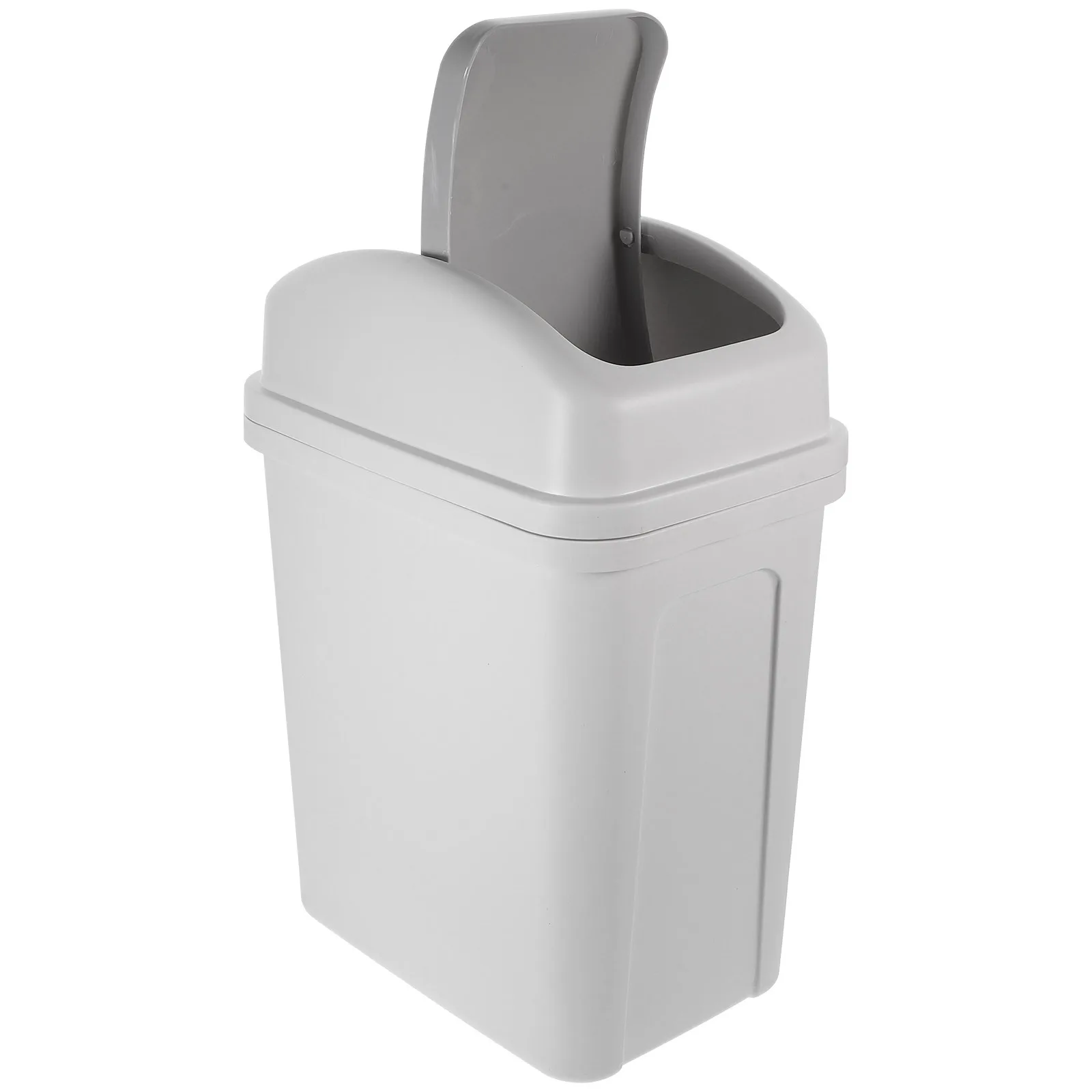 

Small Trash Can Bin with Lid Dustbin Kitchen PP Trashcans for Kitchens Lidded Garbage Indoor Apartment