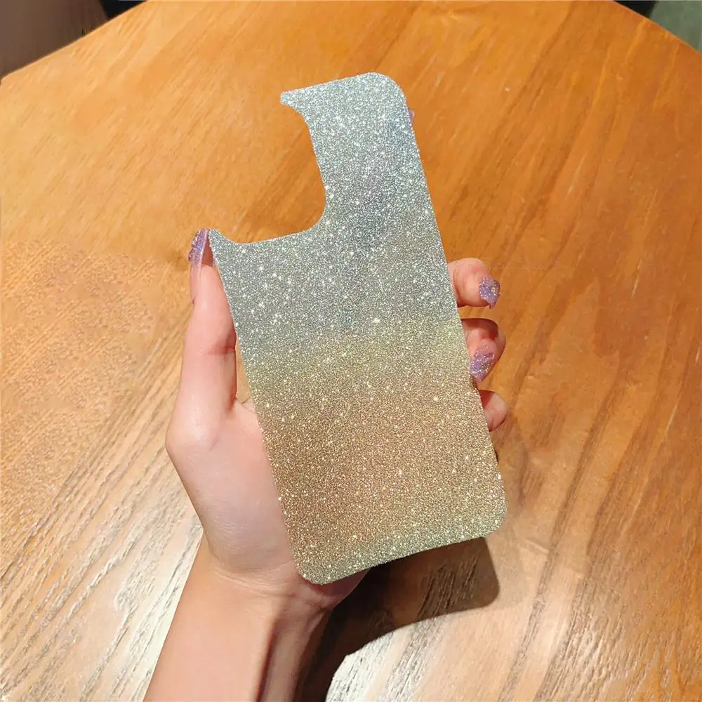 2Pcs/lot Back Cover Decorative Film For Xiaomi Poco X4 F4 M3 X3 F3 M2 X2 F2 F5 M4 Pro GT Phone Gradient Glitter Card Not Sticker