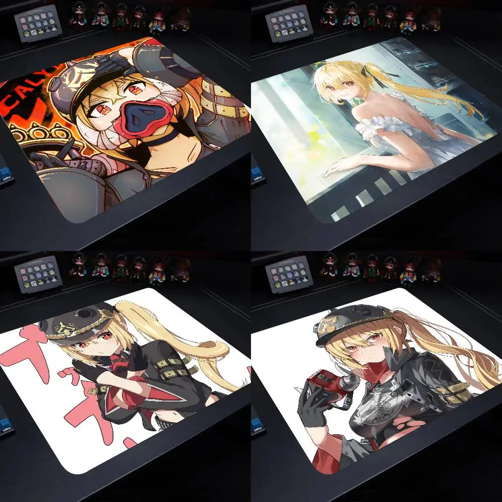 Lucy Zenless Zone Zero Mouse Pad 22X18 Square Computer Accessories Office Game Table Mats Rubber Anti-slip Mousepads