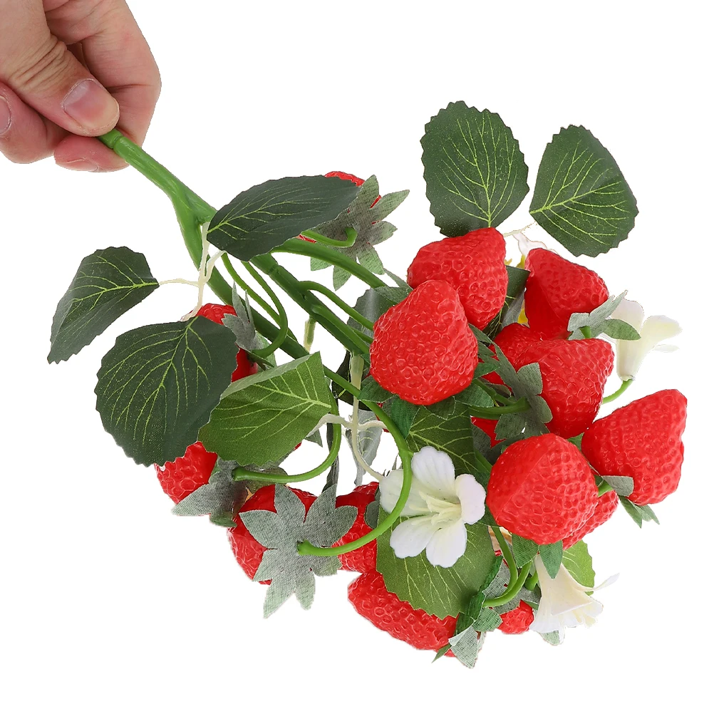 2 pezzi di frutta realistica bouquet vivido in PVC composizione di frutta artificiale decorazioni per l'home office centrotavola per matrimoni scrivania da cucina finto