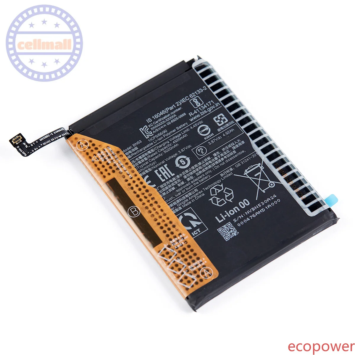 5020mAh Fast Shipping Brand New High Quality Battery BN53 For  Xiaomi Redmi note 9 Pro Phone  Batteries+FreeTool Kits