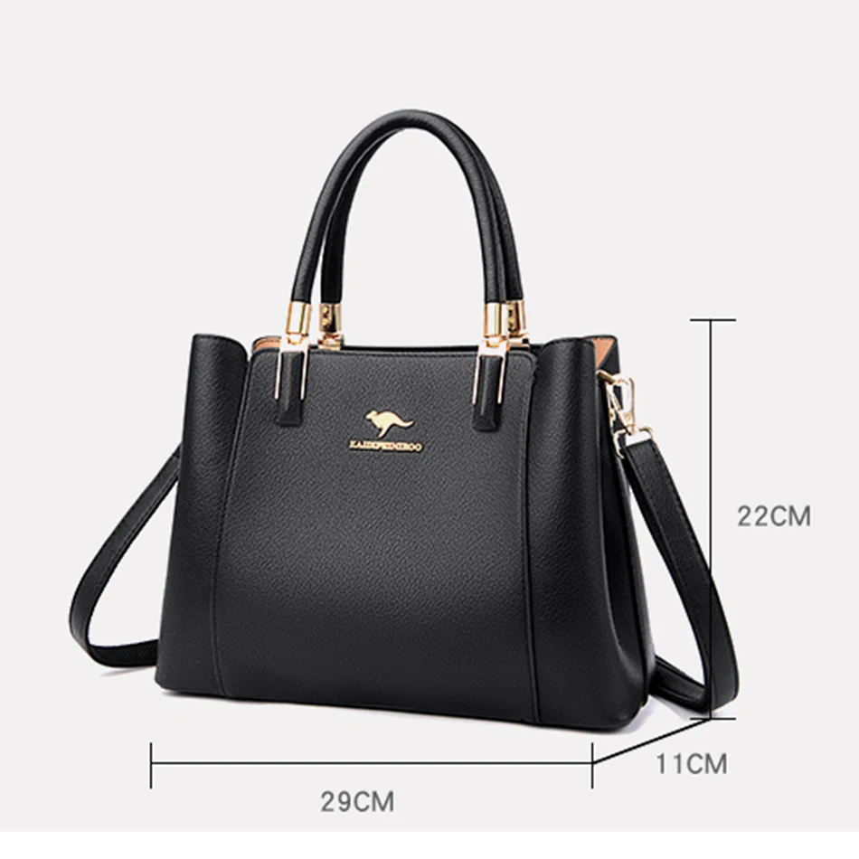 Leisure Purses Handbags Shoulder Sac Luxury Designer High Quality Croosbody Bags Grace Ladies Pu Leather High Capacity Tote Sac