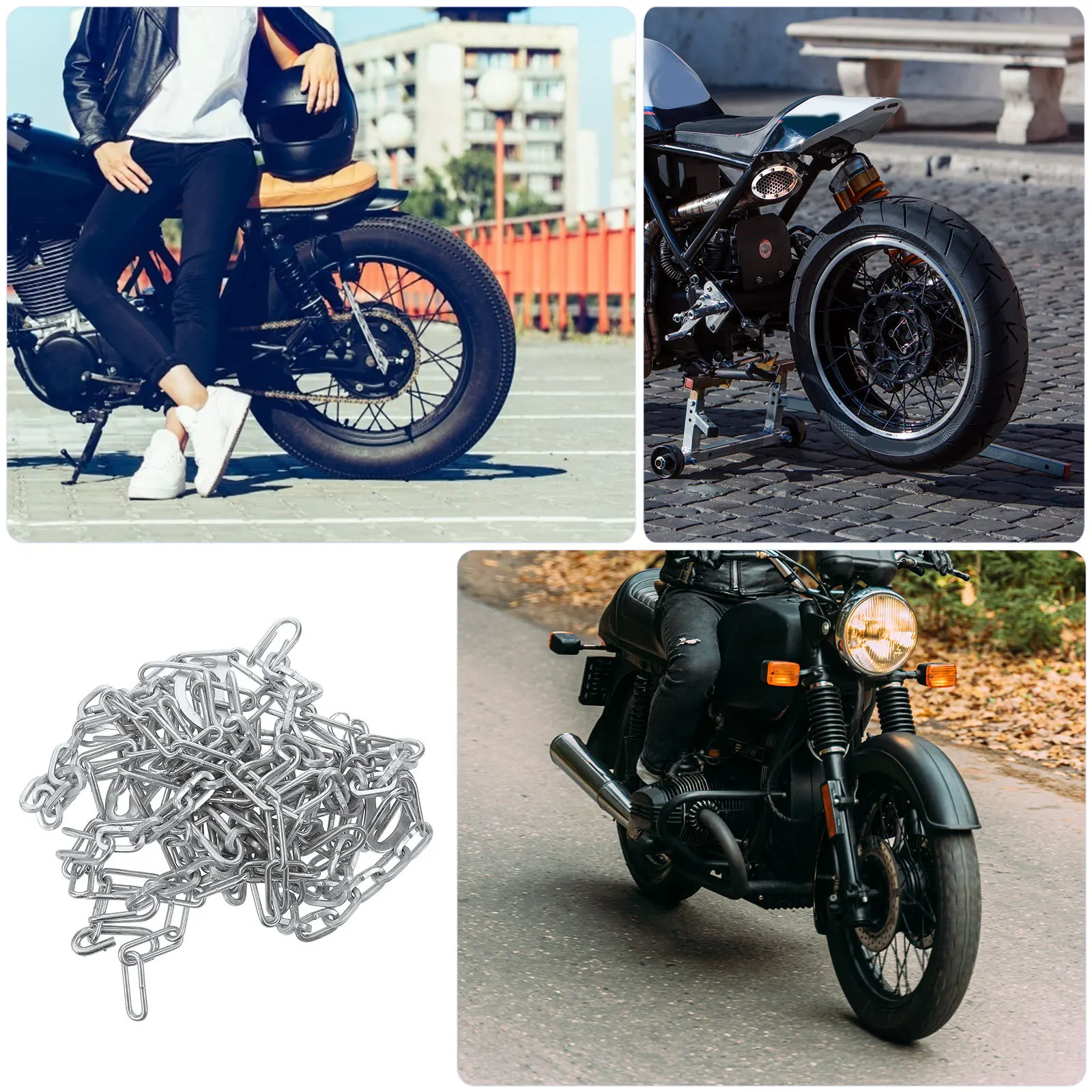 

Противоскользящая цепь для электрического велосипеда, толстые усиленные снежные и грязевые безопасные универсальные цепи для снежных шин для двухколесных трехколесных колес