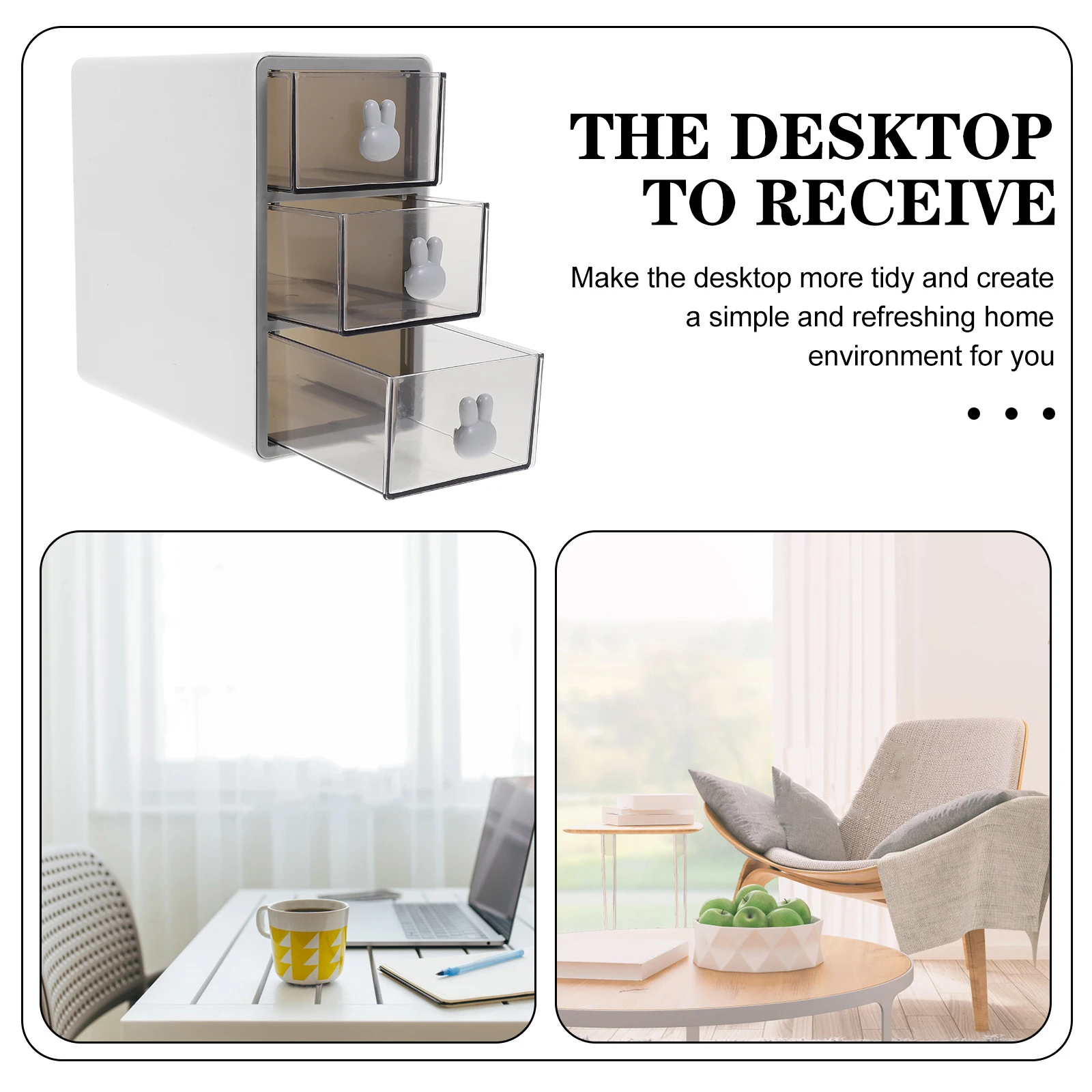 

Multi-Layer Desktop Drawer Storage Box Organizer Cabinet For Makeup Cosmetics Jewelry Sundries Stackable Transparent Home Supply