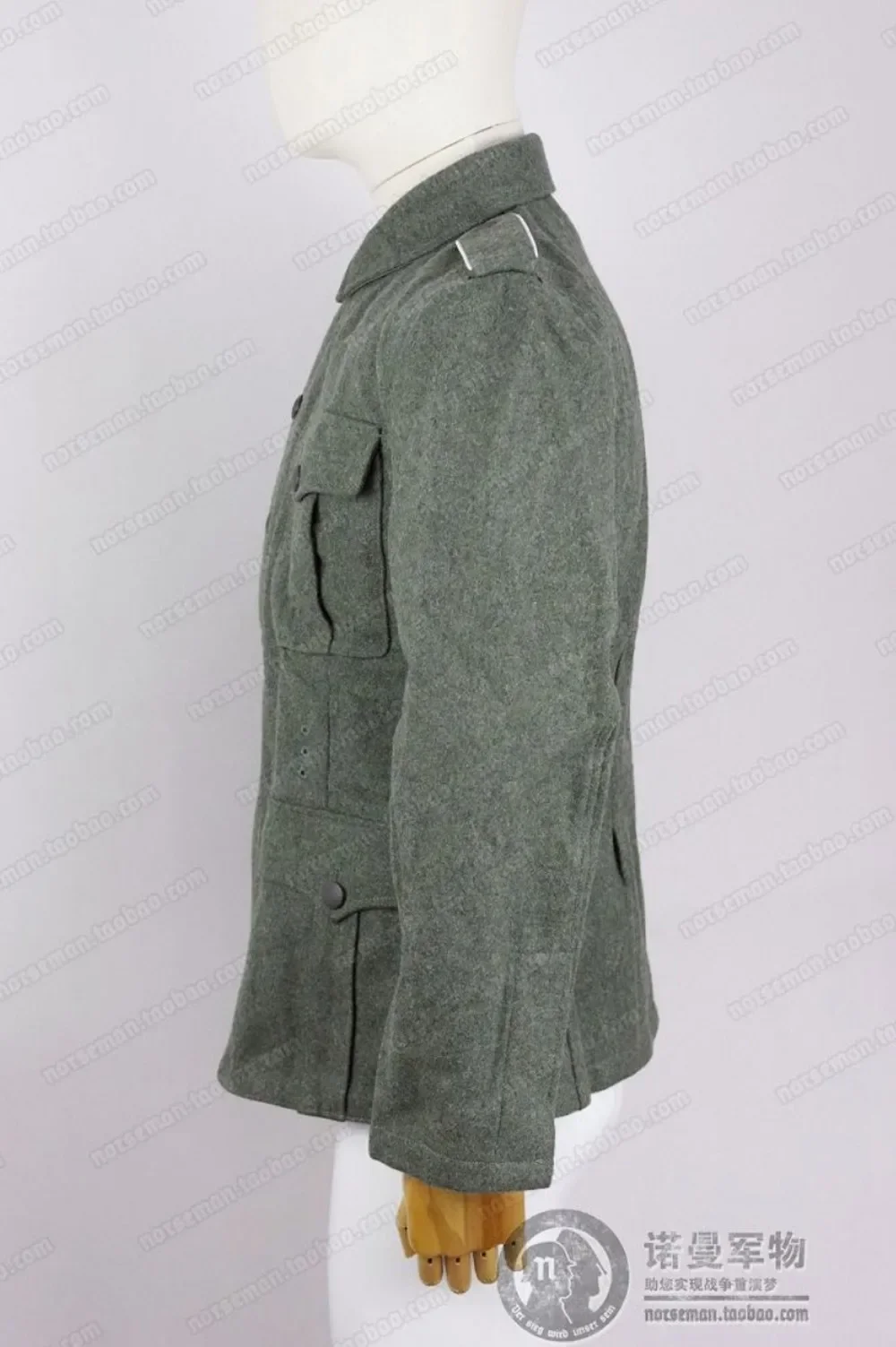 الاستنساخ الألمانية WH M40 Fieldgrey الصوف Feldbluse Field Blouse سترة السراويل اختياري