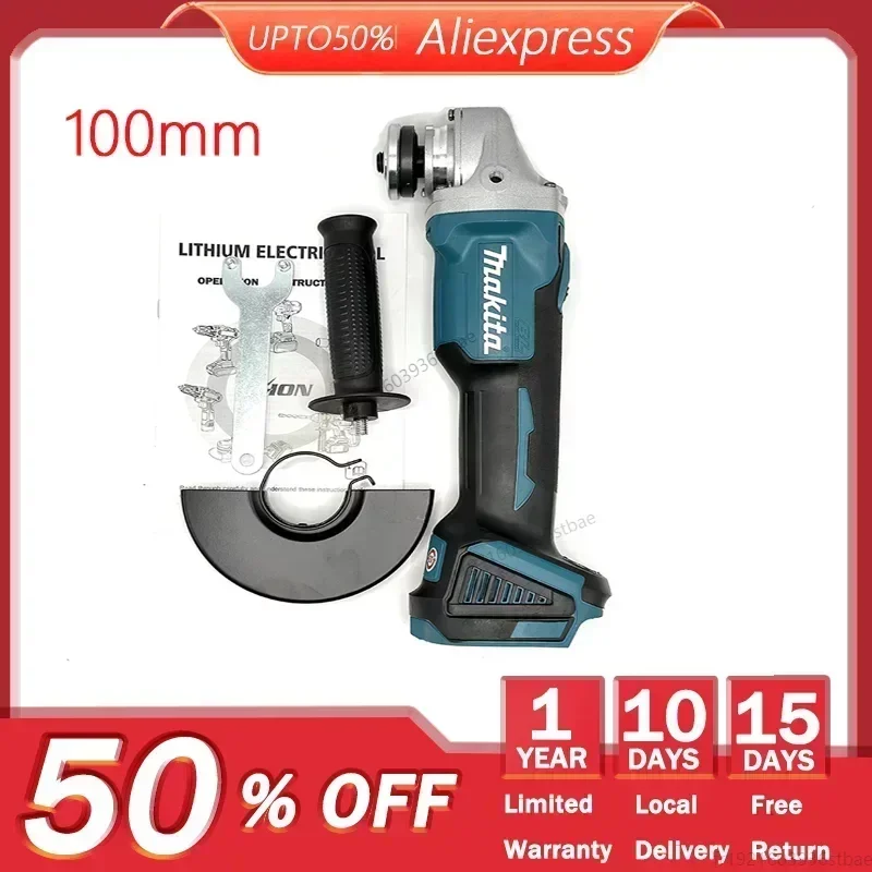 Makita 125/100mm DGA404 variable speed brushless electric Angle grinder Woodworking power tools 18V wireless