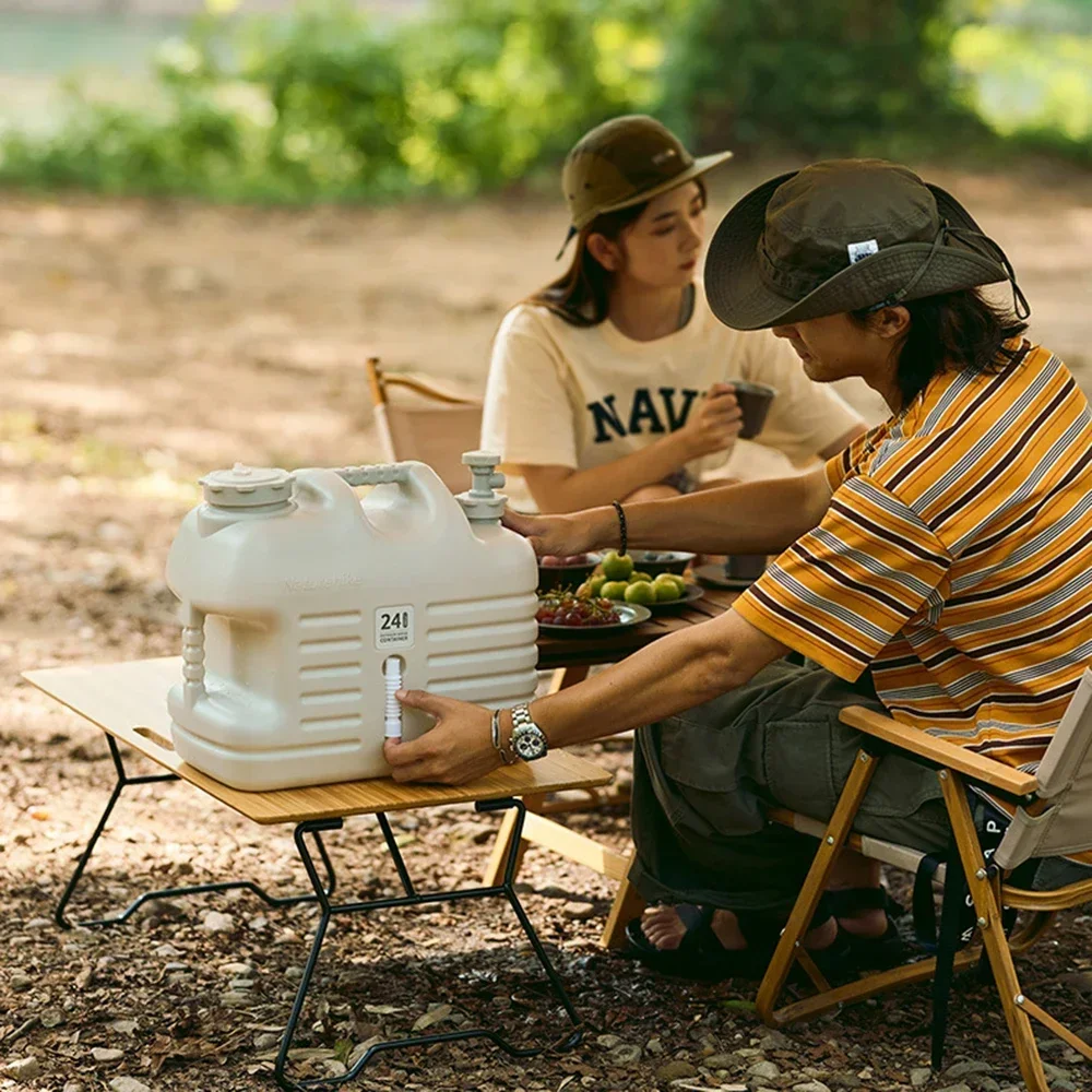 Imagem -03 - Naturehike-outdoor Portátil Balde de Água 1224l Food Grade pe Camping Piquenique Viagem Recipiente de Água Potável Tanque de Armazenamento de Água Potável