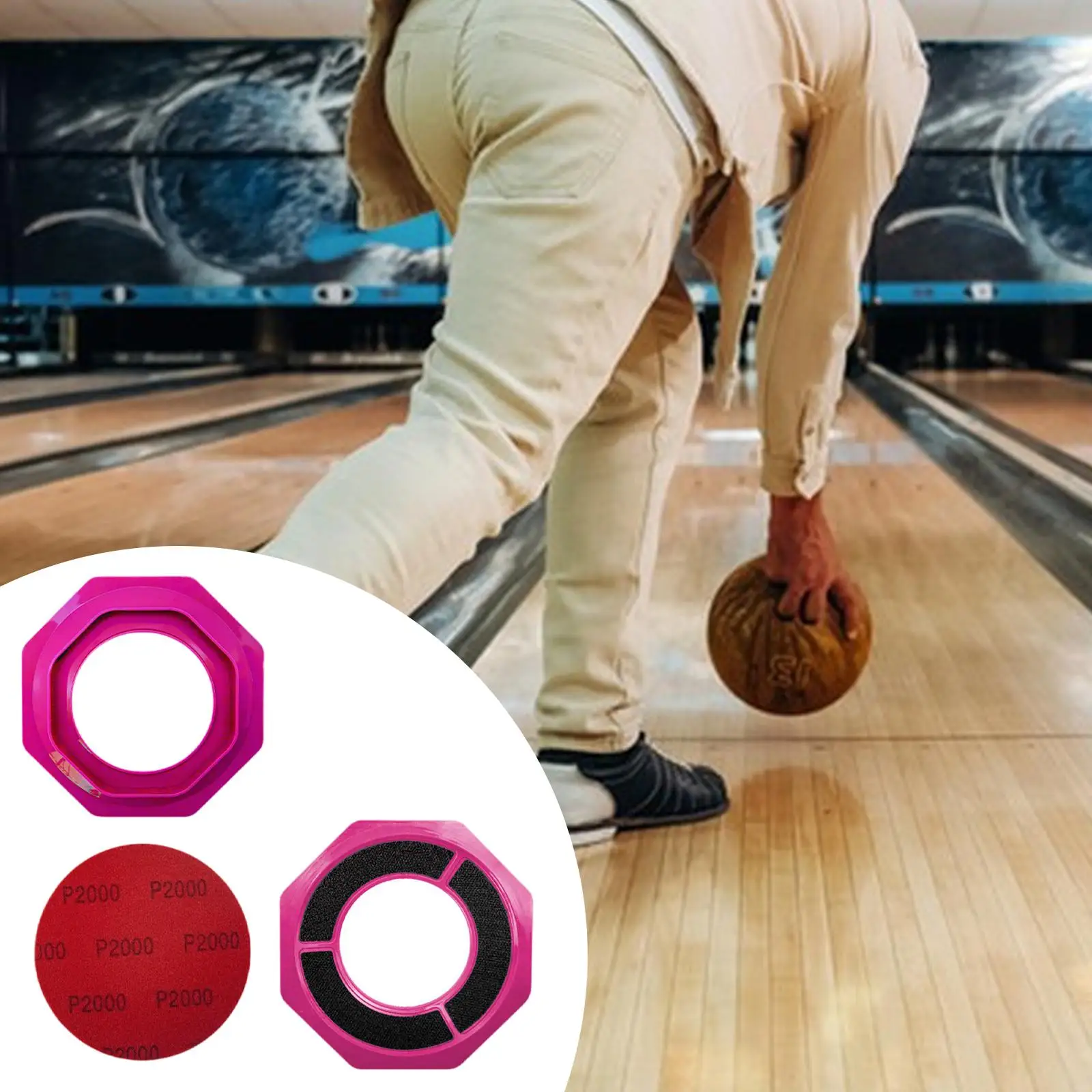 

Precision Surface Sandpaper Holder Universal Ball Base for Bowling Ball Repairs Polishing Accessories