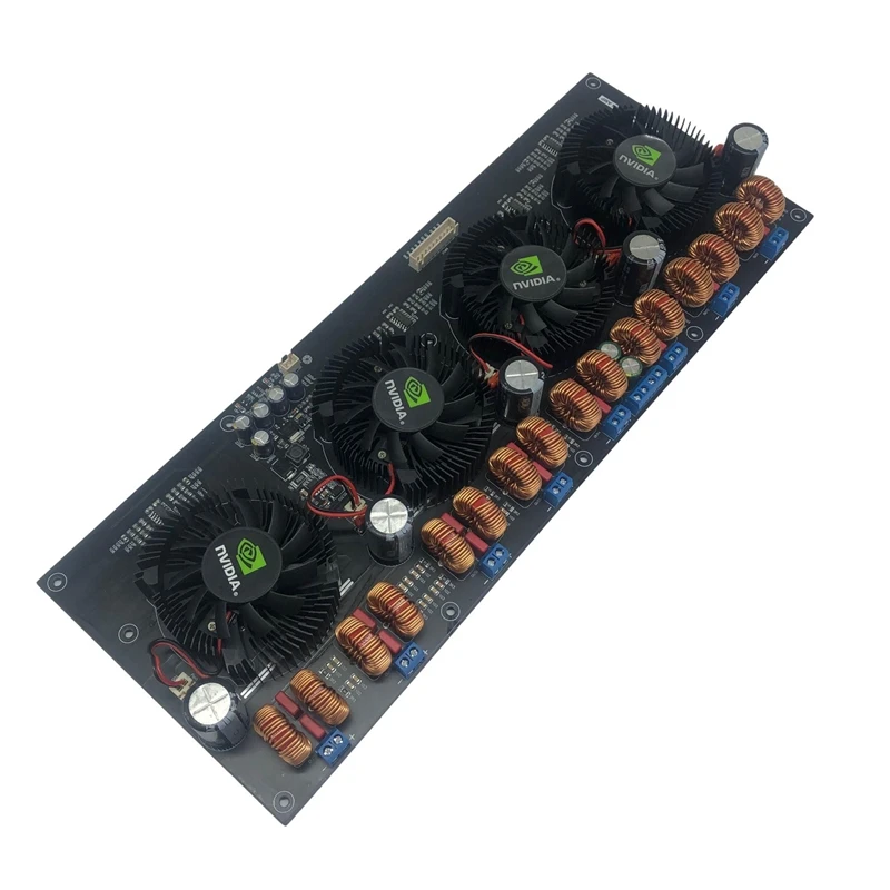 TPA3255 8-channel digital D-class high-power amplifier board 300W * 8 luxury fan