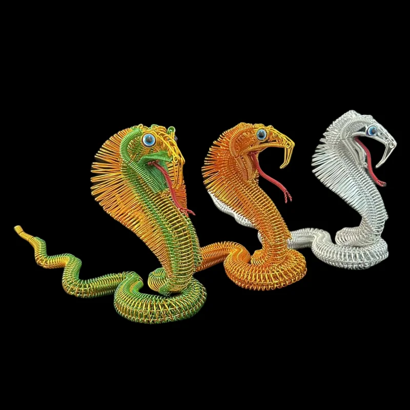 

Zodiac snake model, Featured handicrafts ,Aluminum wire weaving , Metal wire diy Ethnic wind , Creative gifts ,Ornaments