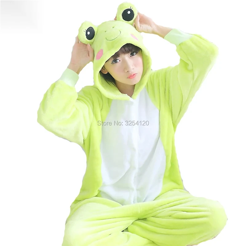 ❤❤2025 2025 Animation Costume Frog Onesie Kigurumi Pajamas High Quality Flannel Family Party Cartoon Cosplay Costumes Jum New ★☆