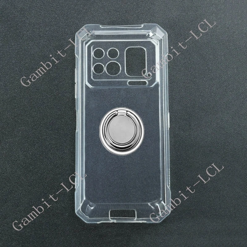 For Doogee Fire 6 Max Fire6Max 2025 S200Max 6.72" Back Ring Holder Bracket Phone Cover TPU Soft Silicone Case On Doogee S200 Max