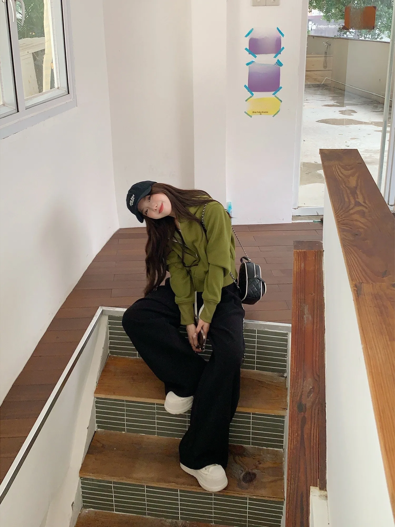 Faionable een Hoodie Women's Sweatirt Outerwear Winter Casual Loose Fit Long Sve Zipper  Color Slimming Effect view 2