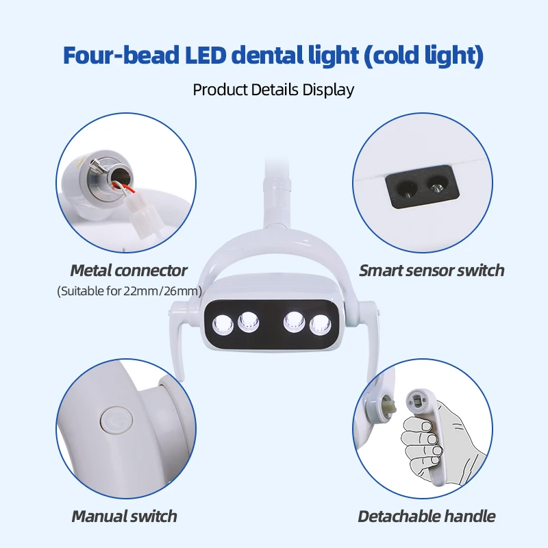 18W Dental LED Light 5000K Color Temperature Oral Lamp Sensitive LED Lamp For Dental Chair Unit Oral Light Dental accessories