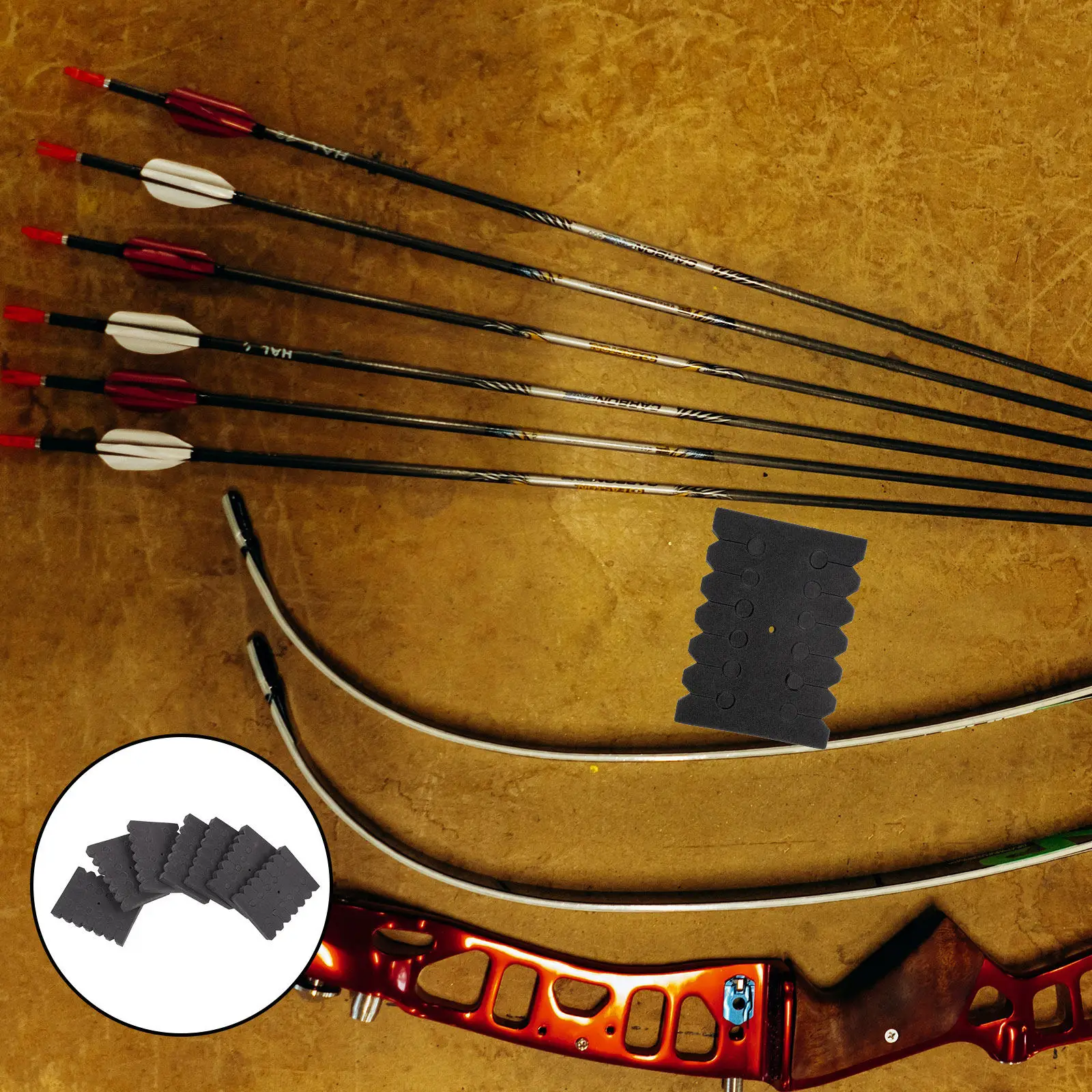 

Набор из 7 портативных и прочных держателей для стрел из ЭВА, разделитель для стрел, подставка-разделитель из губчатого материала, аксессуары для стрельбы из лука