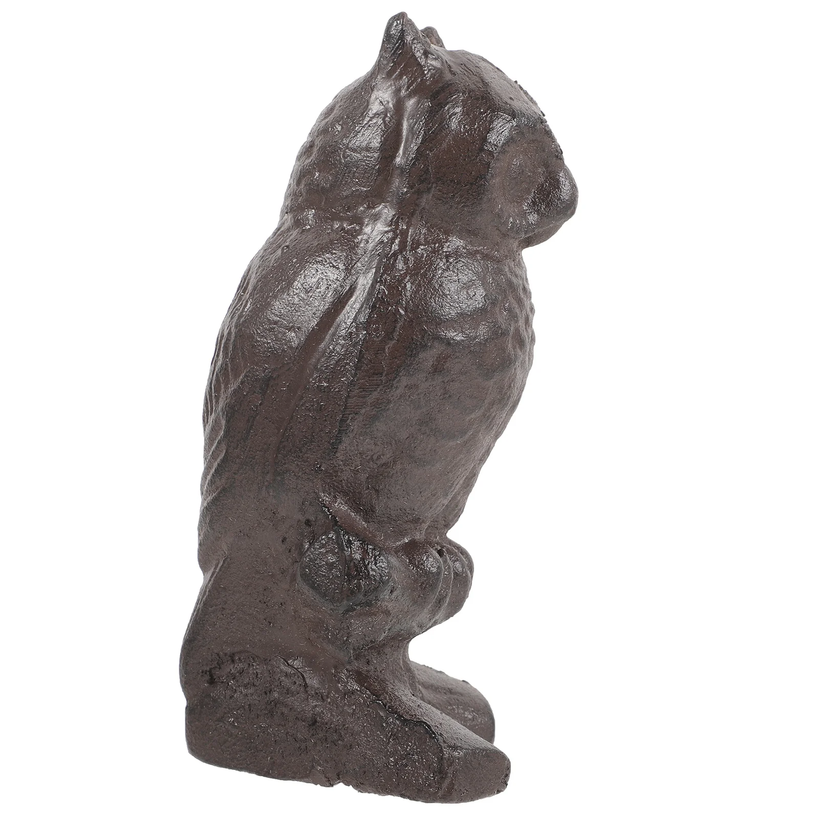 

Adorable Small Owl Sculpture Iron Owl Ornament for Home Garden Lawn Decoration Outdoor Patio Fence Decor Metal Garden Art