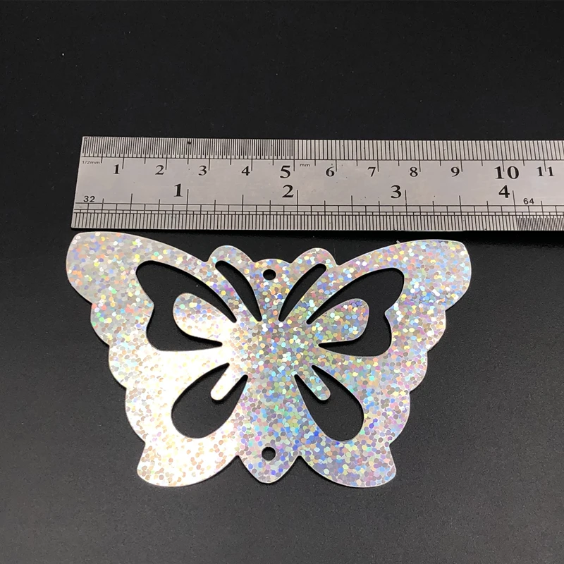 10Pcs/Bag 90x60mm Butterfly Hollow-Out Sequins PVC Paillettes Stage Wedding Curtain Sewing DIY Craft Lentejuelas Accessories