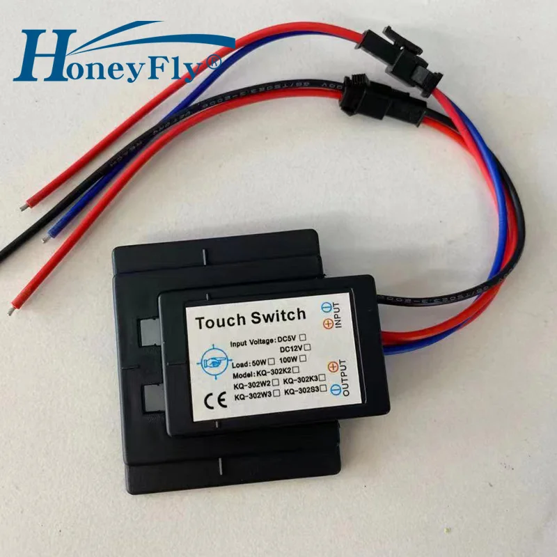 

HoneyFly LED Mirror Touch Switch DC 12V 50W ON/OFF Light Hidden Touch Sensor Switch Controller For Mirror Lamp