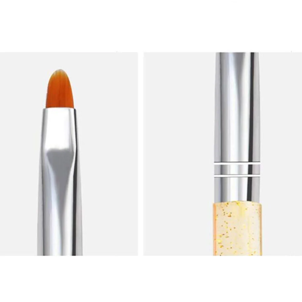 فرشاة أظافر جل بالأشعة فوق البنفسجية مكونة من 7 قطع، فرشاة جل بولي تمديد، مجموعة أقلام رسم للأظافر