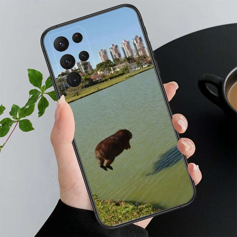 

Phone Case for Samsung Galaxy A35 A55 A54 A15 A25 A05s A05 A22 A24 A52 A33 A34 M34 M14 M54 M23 Pet Animal Capybara Case