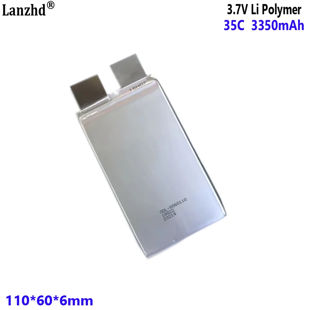 3.7V High rate polymer 6060110 35C 70C Li Battery 3350mAh batteries For Starting power supply automobile igniter battery