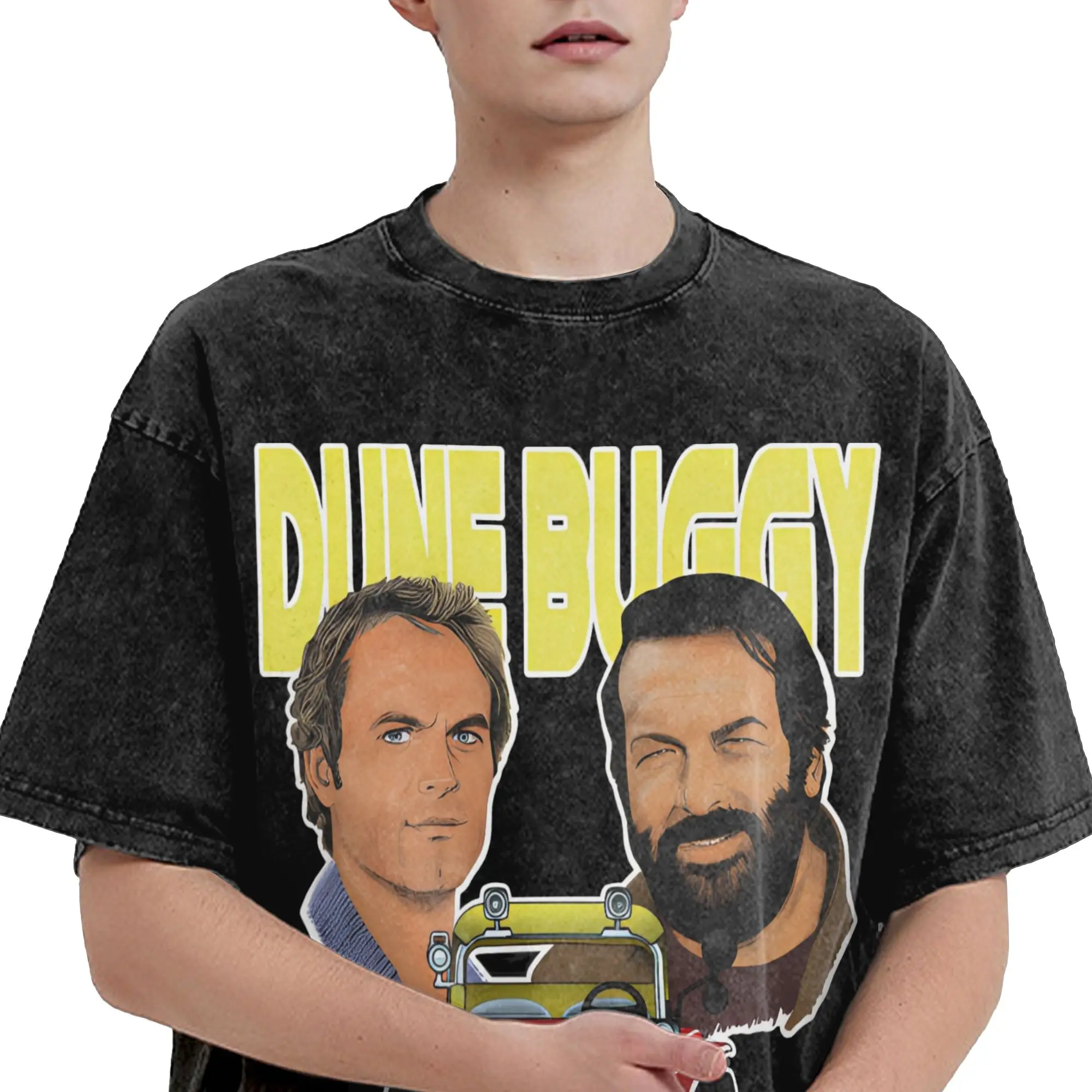 برعم سبنسر الموز جو تي شيرت الهيب هوب غسلها القطن المعتاد تي شيرت 90s فيلم الجدة للرجال النساء بلايز الشارع الشهير الصيف تيز #3