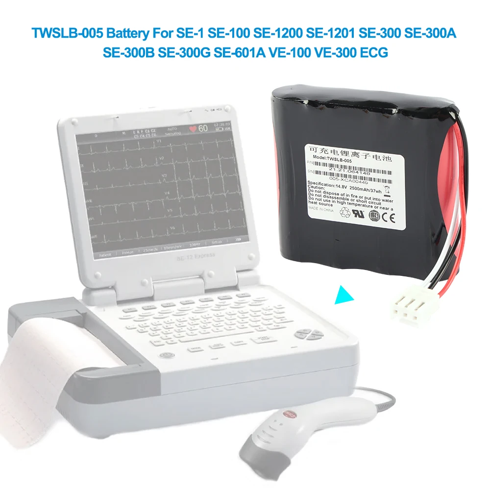 TWSLB-005 HYLB-102 JHOTA-99K-00 Ersatzakku für Vitalzeichenmonitor SE-1 SE-100 SE-1200 SE-1201 SE-300 SE-300B SE-300G – Detail 3