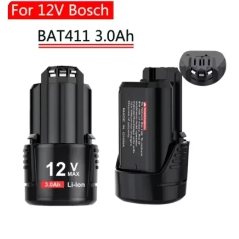12 فولت Bosch 6Ah ليثيوم أيون BAT420 BAT411 استبدال البطارية لبوش BAT411 BAT412 BAT413 BAT414 10.8 فولت بطارية أدوات كهربائية لاسلكية #4