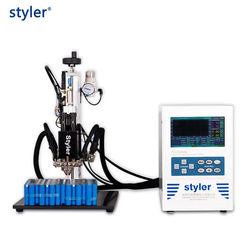 Manual Battery Cell Spot Welder Cylindrical Battery Welder 18650 Lithium Battery Pack Nickel Tabs Spot Welding Machine