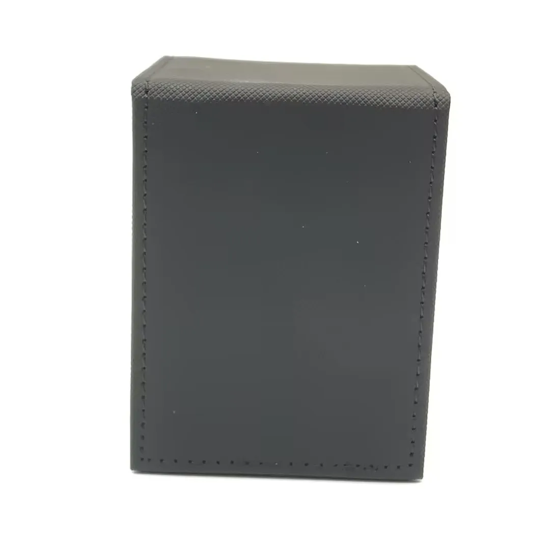 Card Fit For 100+Single Sleeved Cards , Leather Trading Commander Deck Box Compatible With Mtg Card Deck,Game Card Box