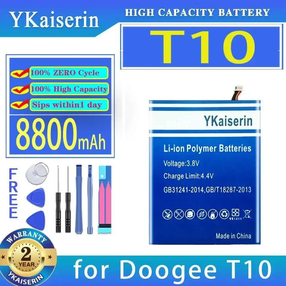

8800Mah Laptop Battery Reliable Replacement For Doogee T10 Power Supply 32108145