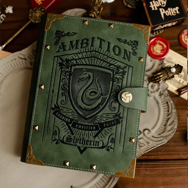 A5/b5 Harryed Potters Notebook Hogwarts Loose-leaf Vintage Kraft Notepad Gryffindor Slytherin Ravenclaw Hufflepuff Document Book