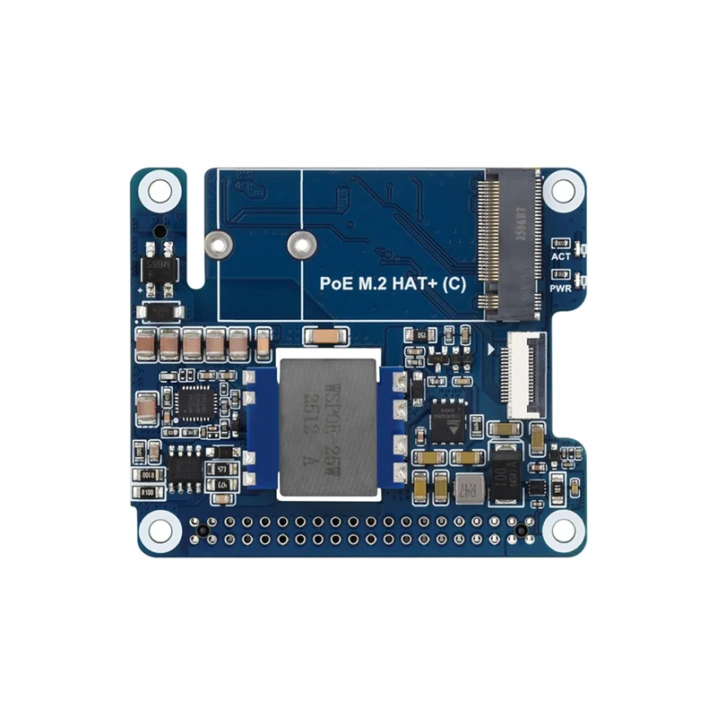 

A13E-High-Speed Read POE M. 2 HAT+ Adapter With Poe Function For Raspberry Pi 5, Supports Nvme Protocol M. 2 Solid State Drive