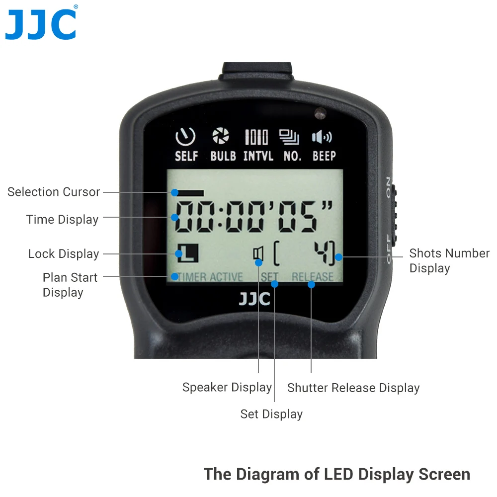 JJC MC-DC2 Intervalometer Timer Remote Control for Nikon Z6II Z7II Z7 Z6 Z5 D750 D780 P1000 D7500 D7200 D5600 D5500 D5300 D5200