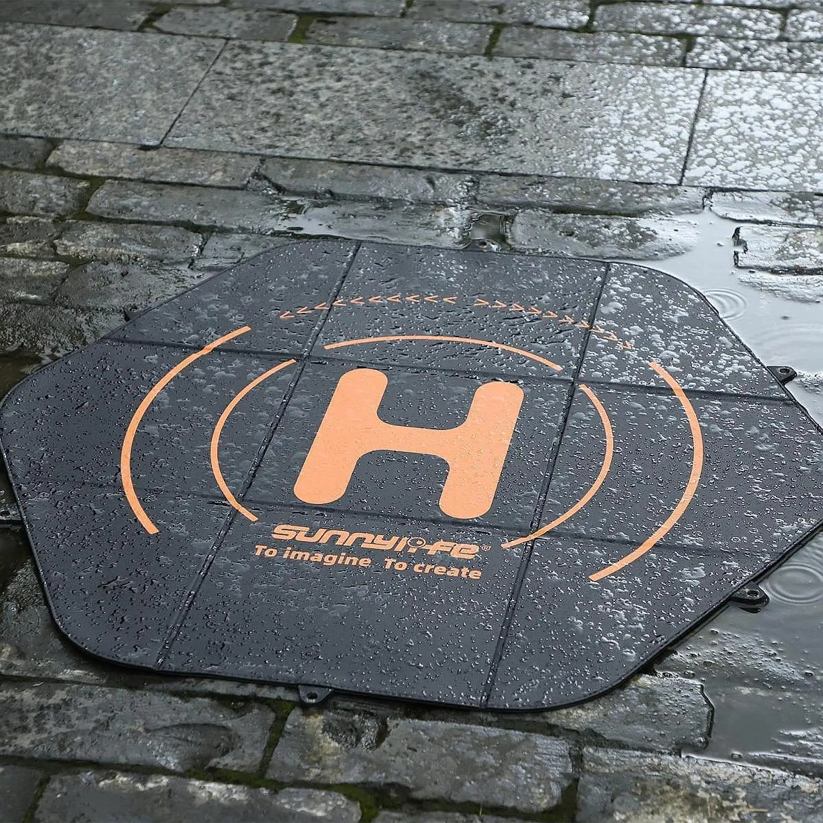 Helipad Drone Landing Pad Versatile RC Drone Mat Foldable Foldable Landing Mat Aircraft Launch Pad for Park Toy Plane Outdoor