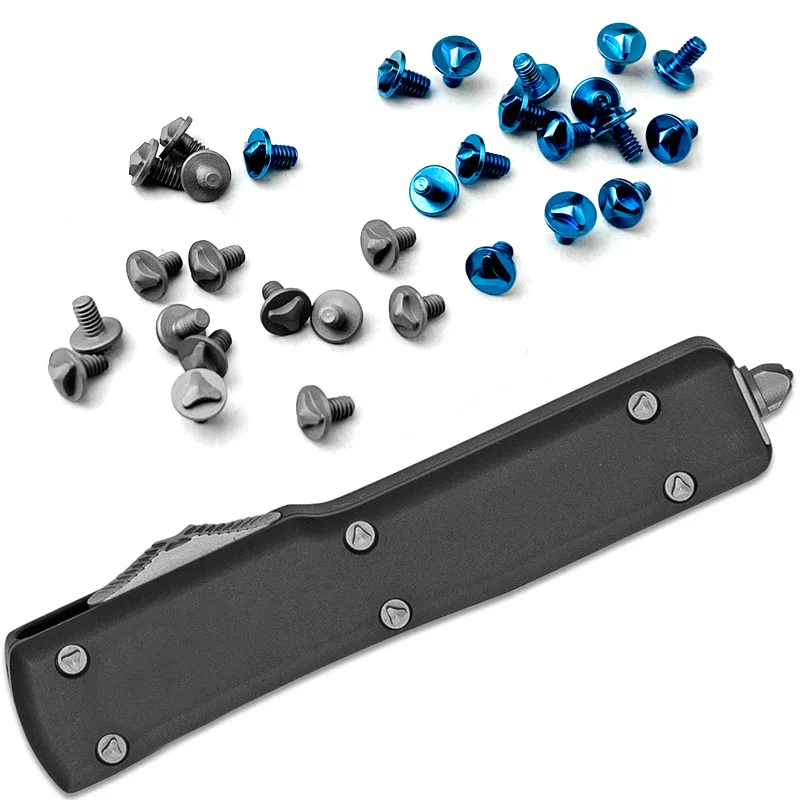 3 buah sekrup pengencang pegangan keling kuku Shank CNC pisau Aloi Titanium untuk UTX-70