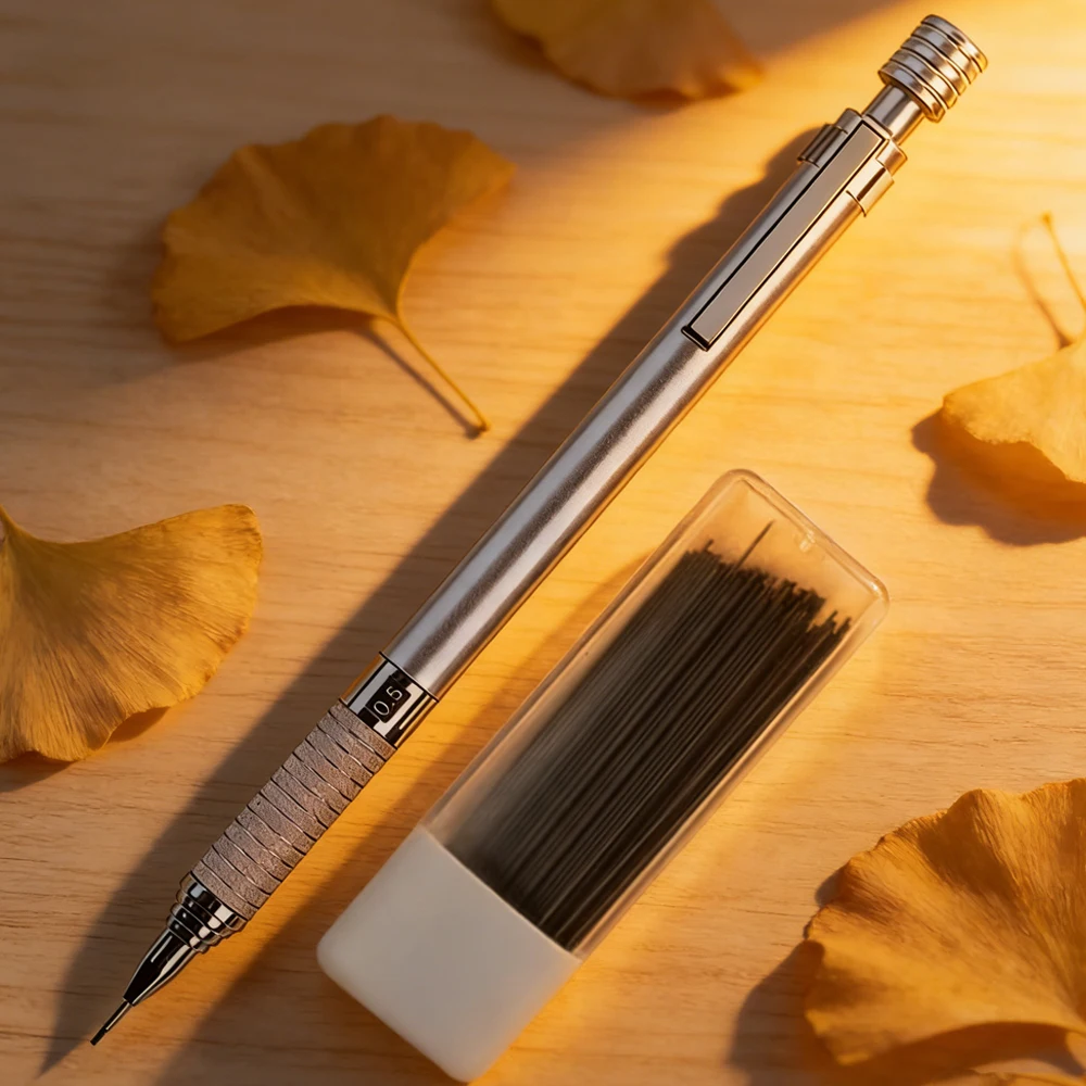 Automatic Pencil with Lead Refills Anti-Slip Grip Smooth Writing for Art Engineering Daily Writing Drawing Sketching Pens
