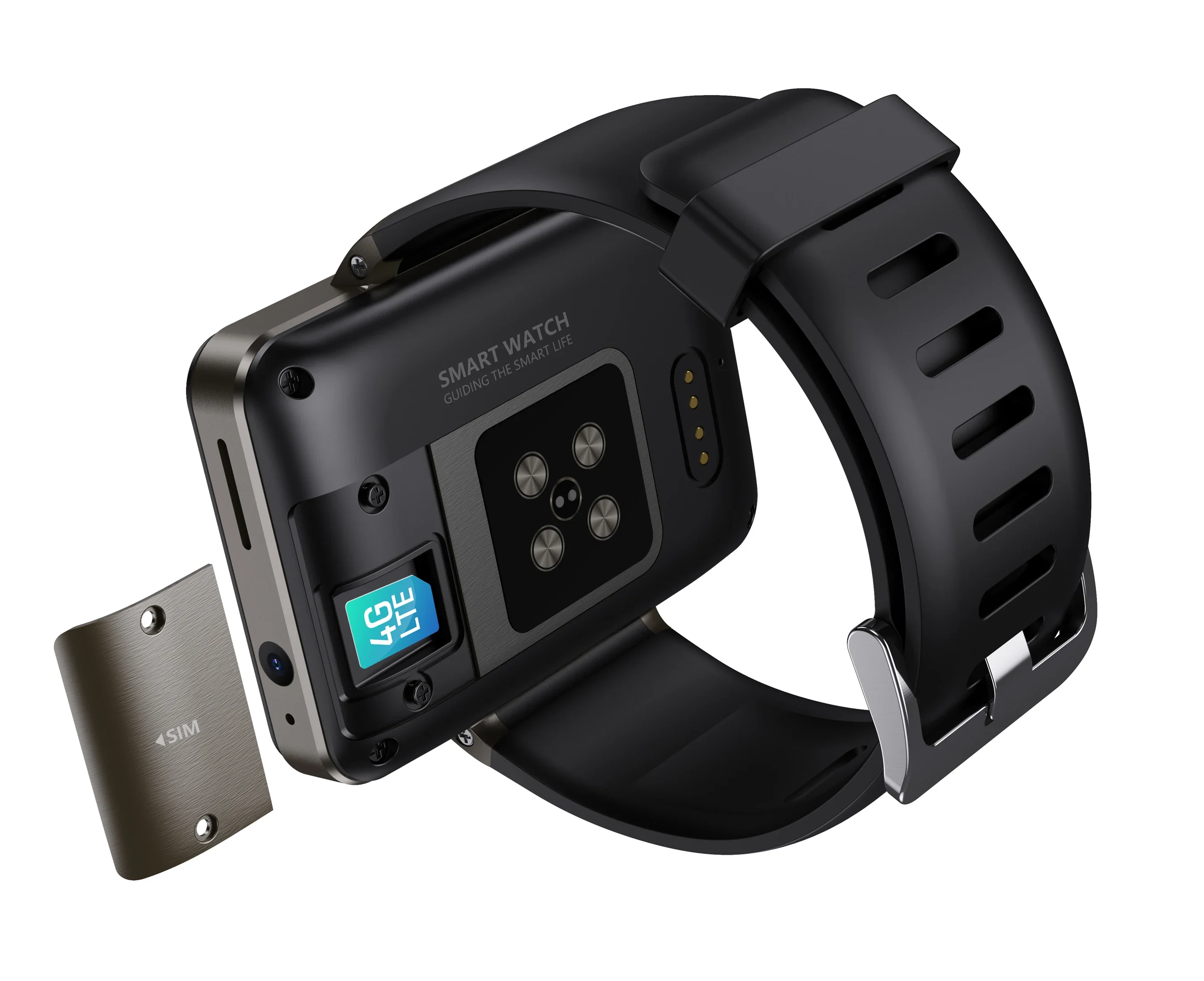 وصول جديد DM101 ساعة ذكية 2.41 بوصة 4G كاميرات مزدوجة التعرف على الوجه فتح أندرويد ساعة ذكية واي فاي 2021