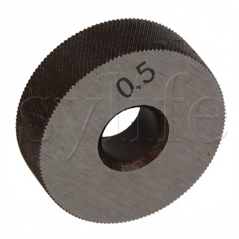 2PCS HSS Diagonal Knurling Wheel 0.5mm Pitch Coarse Linear Pattern for Metalworking