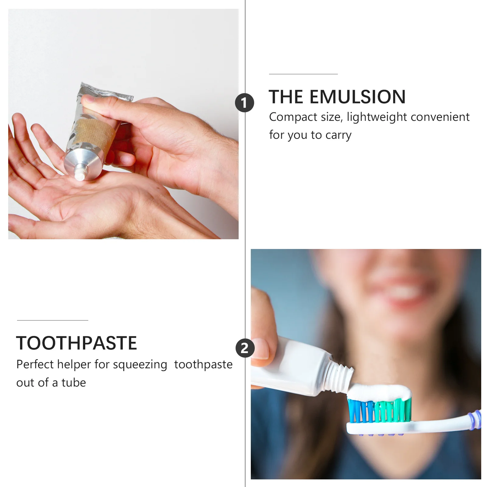 

4Pcs Premium Material Toothpaste Squeezer Rolling for Home Bathroom Accessories Even Dispensing Cream Tube Squeezer