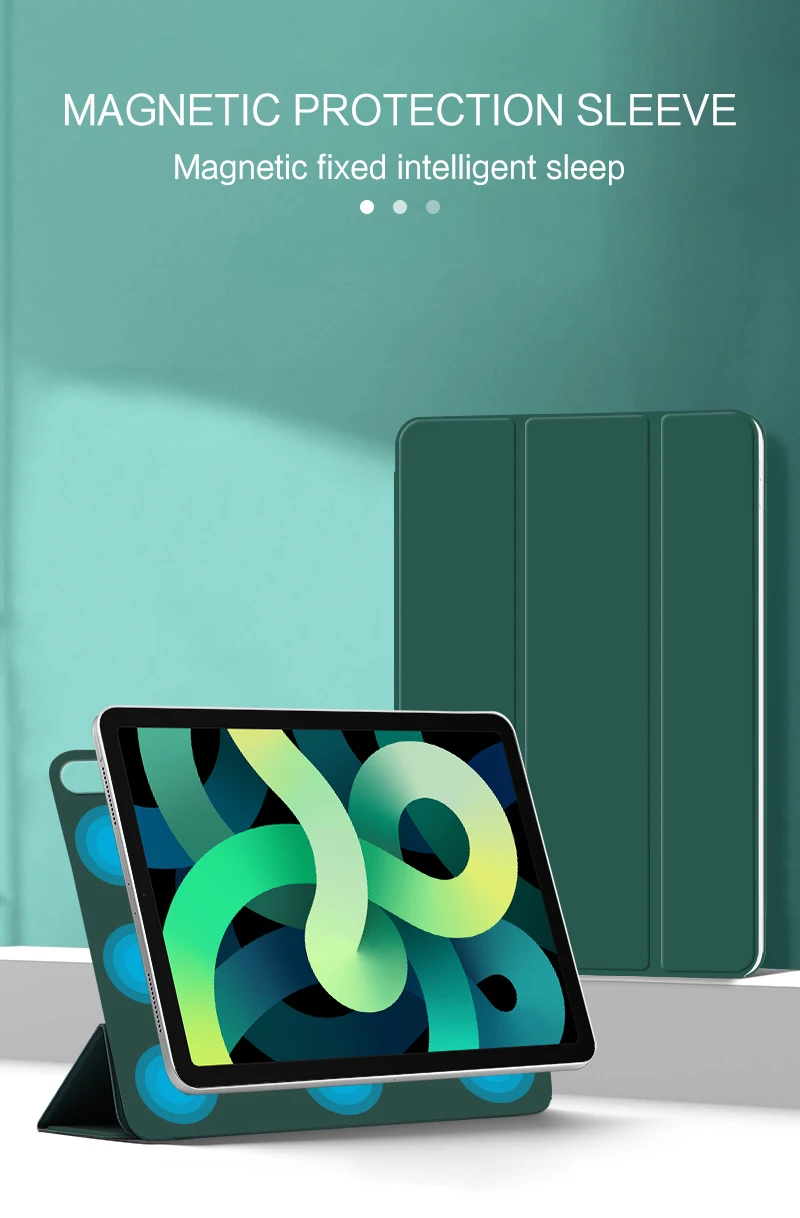 AJIUYU Smart Folio for iPad 10th Generation Case 2022 M2 iPad Air 5 4 Case 2020 Pro 11 12.9 4th Funda 2021 Mini 6 Magnetic Case
