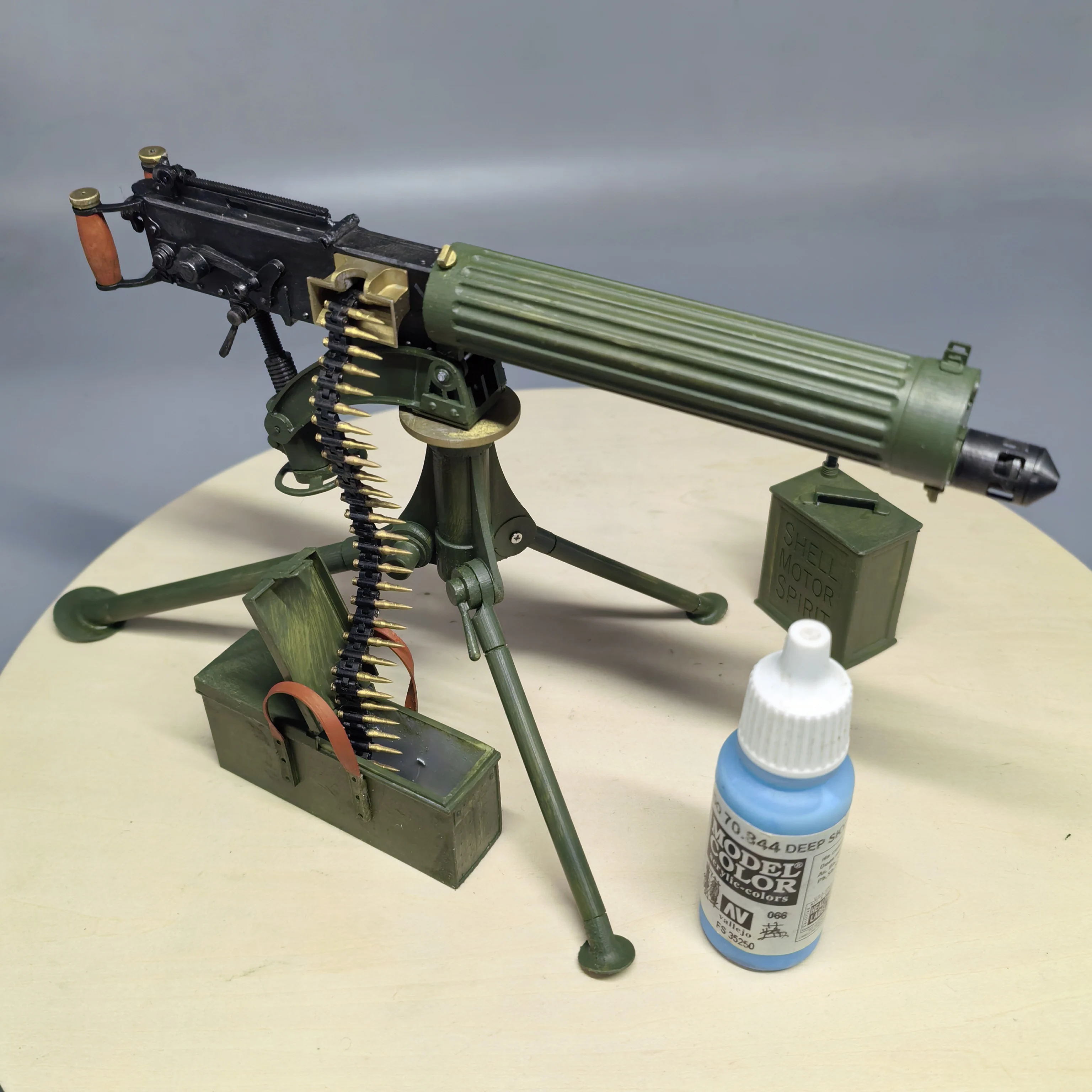 1/6 ثلاثية الأبعاد مطبوعة فيكرز آلة ثقيلة مسدس لعبة نموذج عالية التفاصيل مصغرة لشخصيات العمل 12 بوصة قابلة للطلاء تحصيل