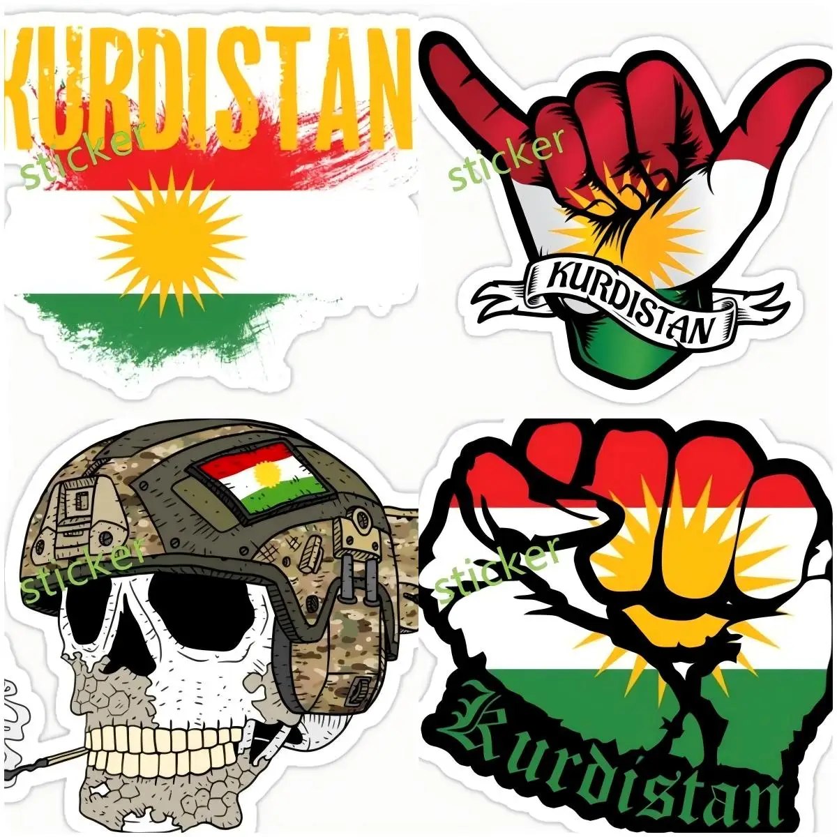 

Kurdistan flag Car Interior Decoration Stickers Workshop Tools Motorcycle Cup Thermal Boat Marine Trunk Box Robot Assecories