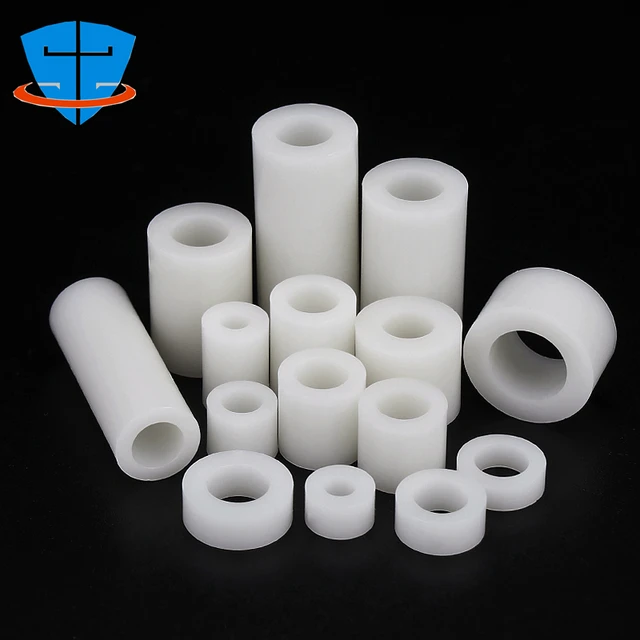 M3 M4 M5 M6 M8 Nylon ABS izolacja kolumna Pad prosto kolumna nylonowy rękaw ABS cylindryczny okrągły otwór filar PCB Spacer