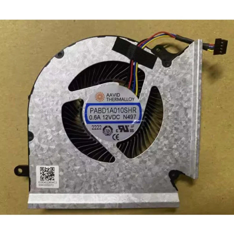 For MSI 1545 GE67 GL67 12V 0.6A Cooling Fan PABD1A010SHR N497 PABD1A010SHL N498