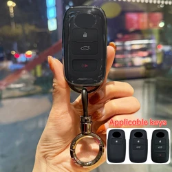 TPU Car Key Cover Fit for Toyota Vios 2023 Yaris Ativ Avanza Veloz Raize for Perodua Ativa / Alza Axia 2023 / Myvi 2022 - 2023