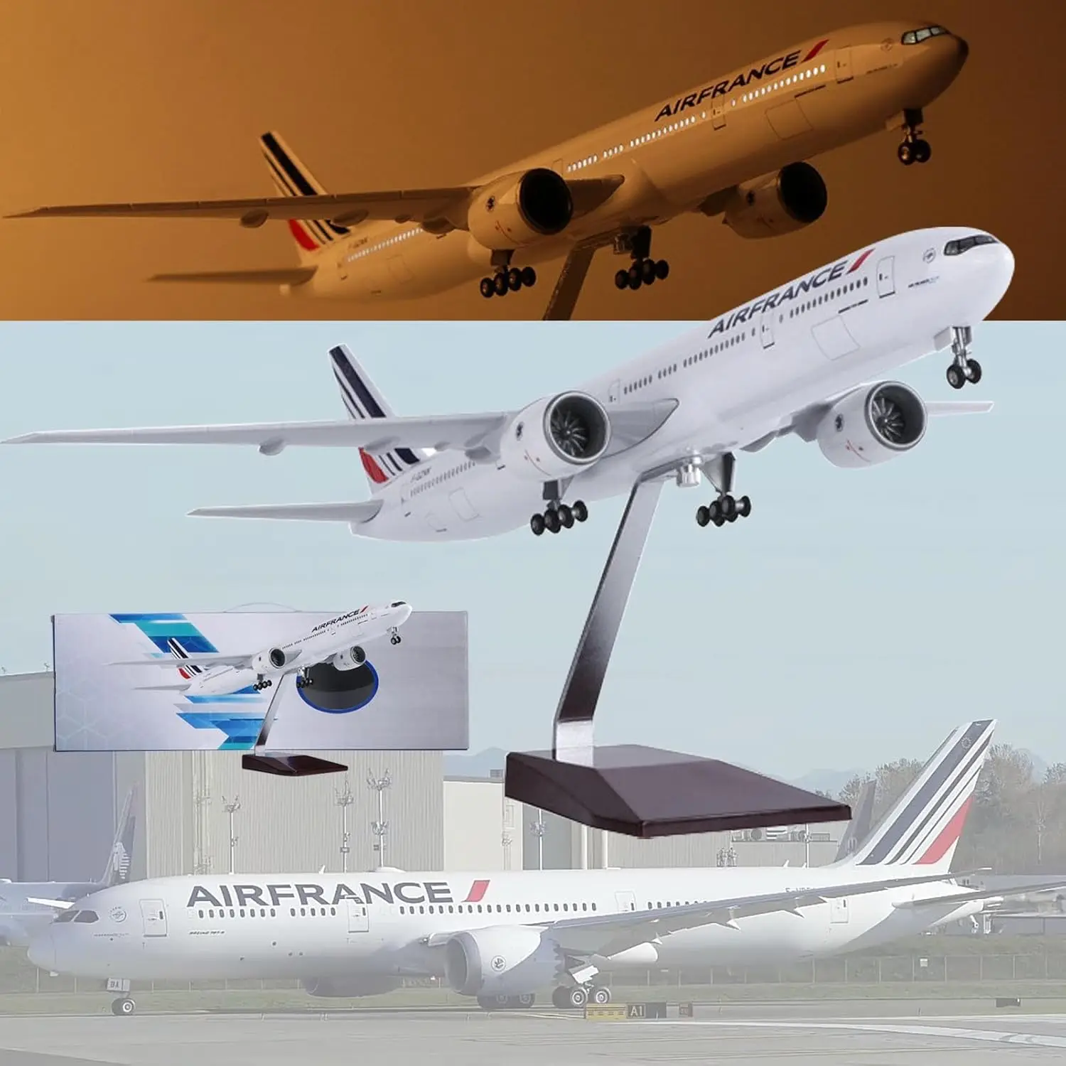 

1:157 Scale Model Airplane Air France B777 Model Jet Plane Collectibles Resin with Wheels Diecast for Collection Gift Ornament