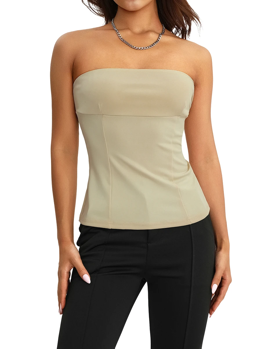 Elegante camicetta con spalle scoperte con maniche arricciate e dettaglio allacciatura sul davanti Camicia estiva chic da donna alla moda