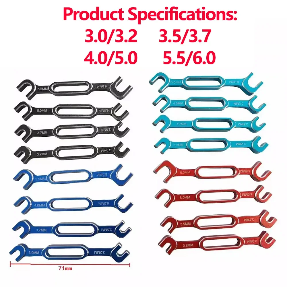 1PCS 4PCS Wrench 3/3.2/3.5/3.7/4/5/5.5/6mm Turnbuckle Nut Ball End Joint Remover Universal Tool For RC Car Drone Boat