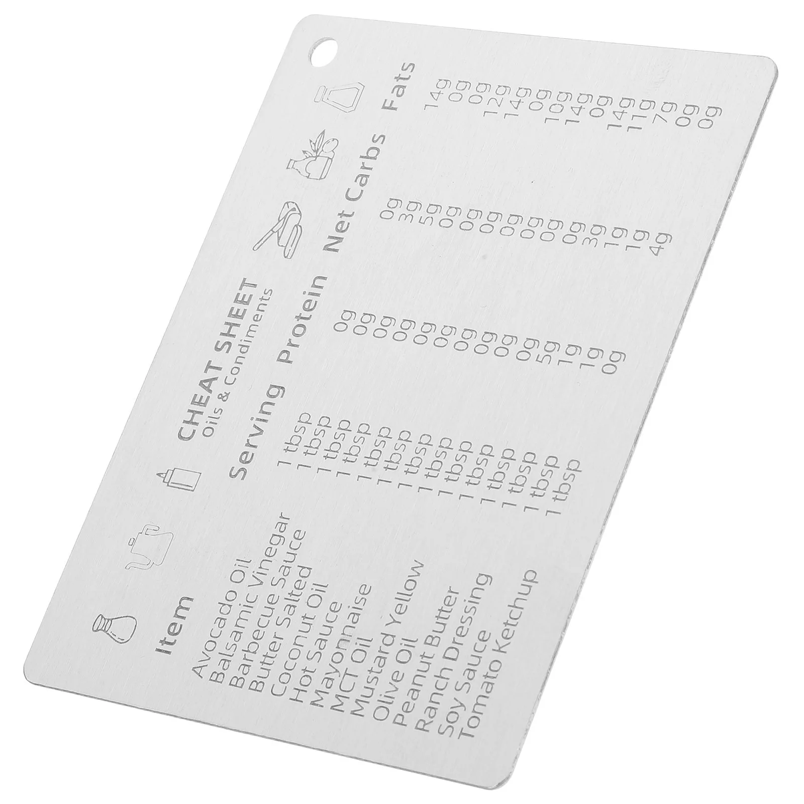 

Magnetic Measurement Conversion Chart Stainless Steel Kitchen Measure Equivalents Reference for Baking Cooking Reusable Metal